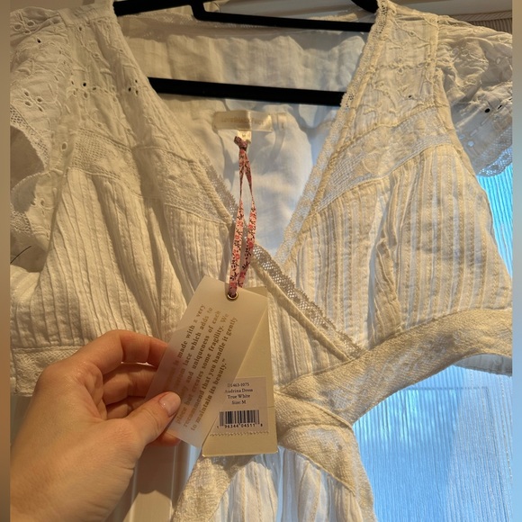 LoveShackFancy White Audrina Cut-Out Minidress - Picture 3 of 4